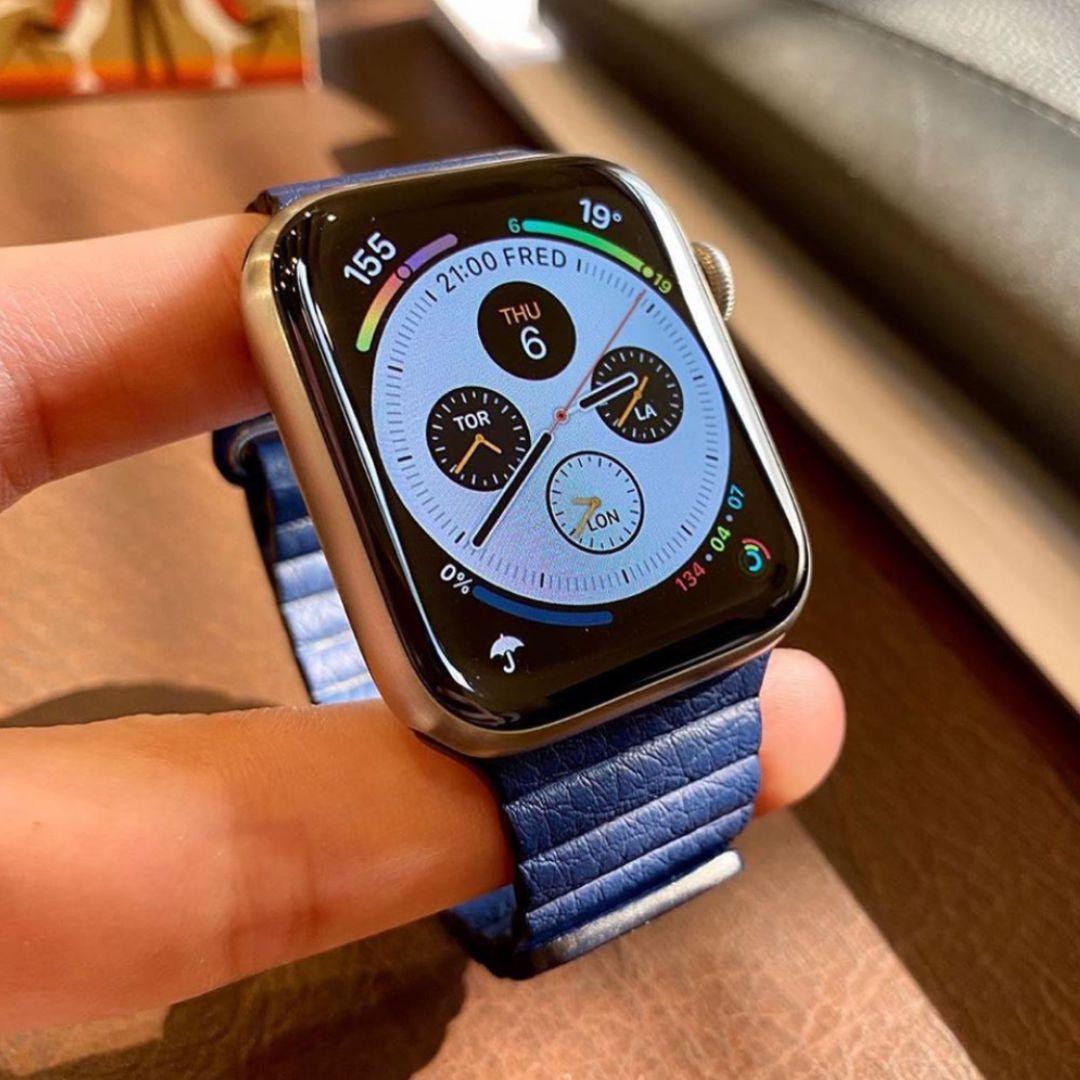 Correa Cuero con Textura Azul Marino